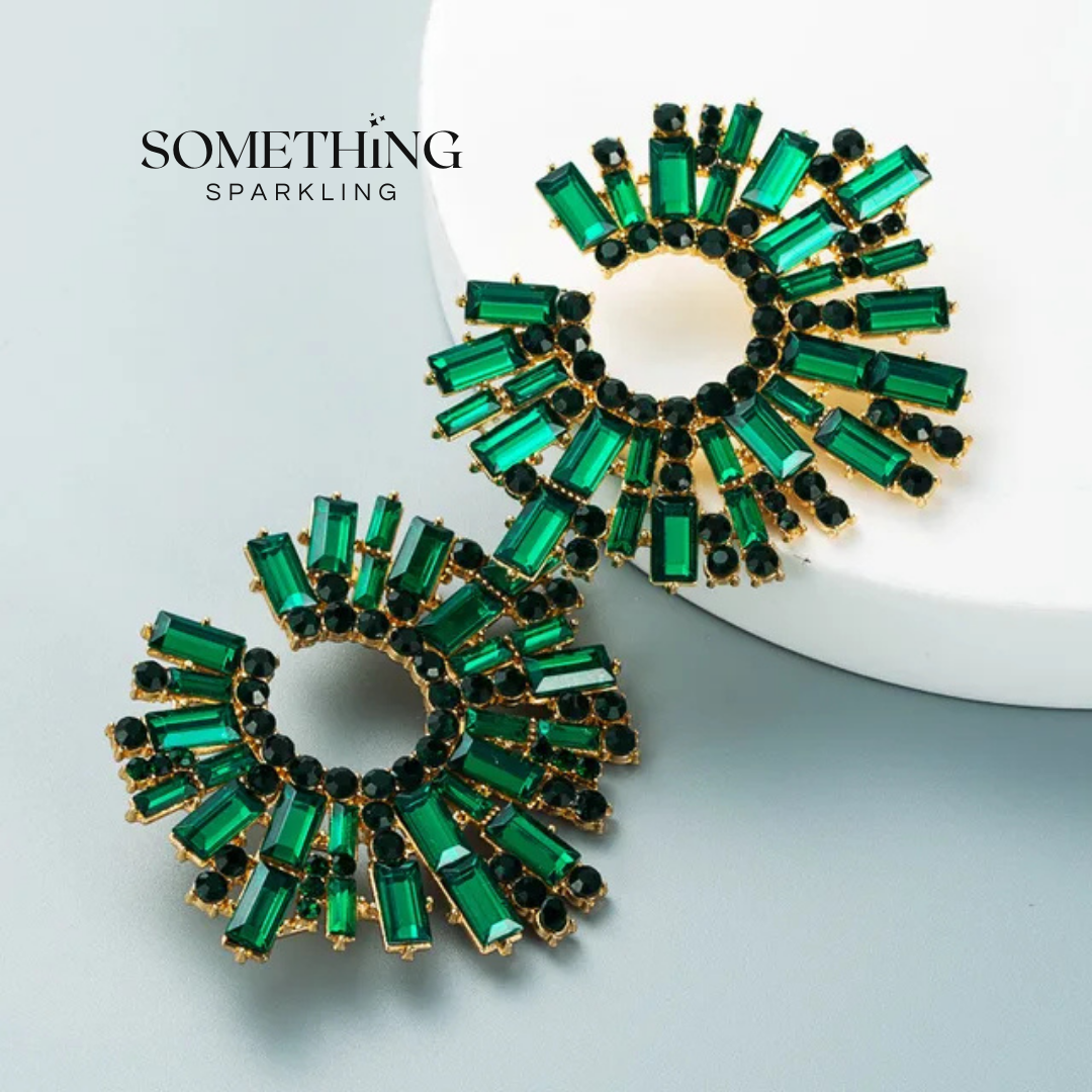 Aretes Verde Esmeralda