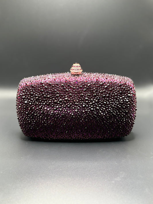 CARTERA MORADA FULL CRISTALS