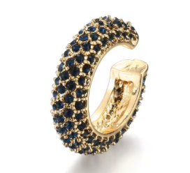 Earcuffs Dorado y Azul