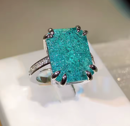 Anillo Tourmaline Aqua