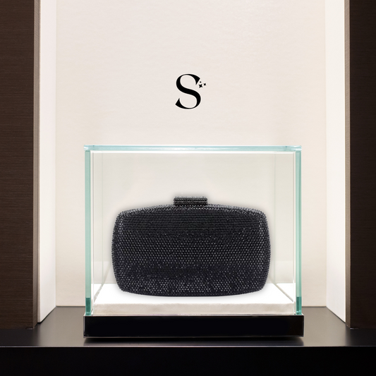 Clutch Negra con cristales