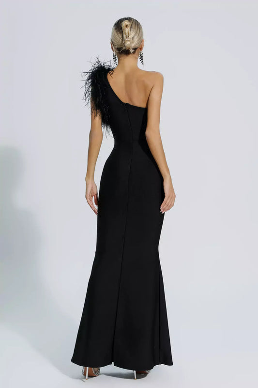Vestido Effortless- One Shoulder Negro
